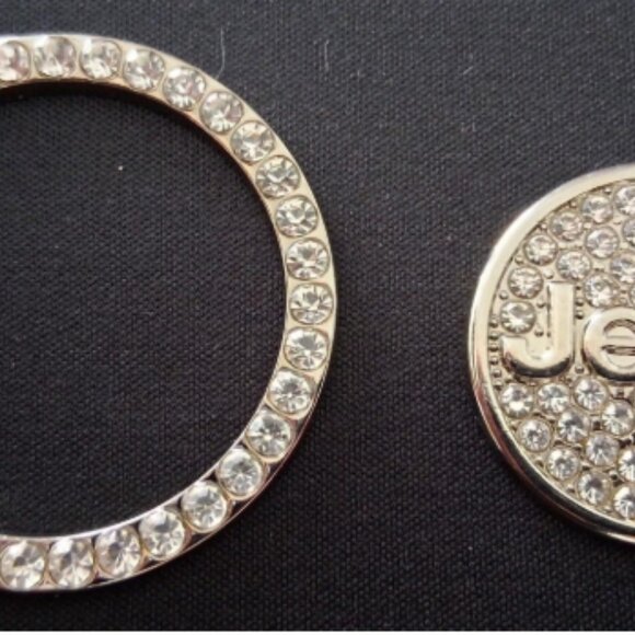 2pc. Metal Car Push Start Button Rhinestone Ring And Cap/Car Bling/Car interior - Picture 2 of 2